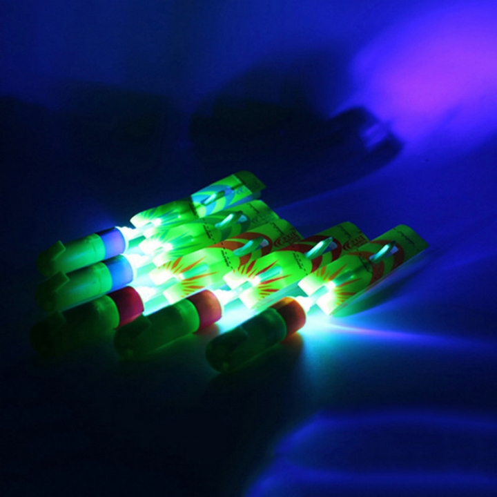 Catapult Flying Arrow Lighting Toy Mini Launcher Fluorescent Bamboo Dragonfly Catapult