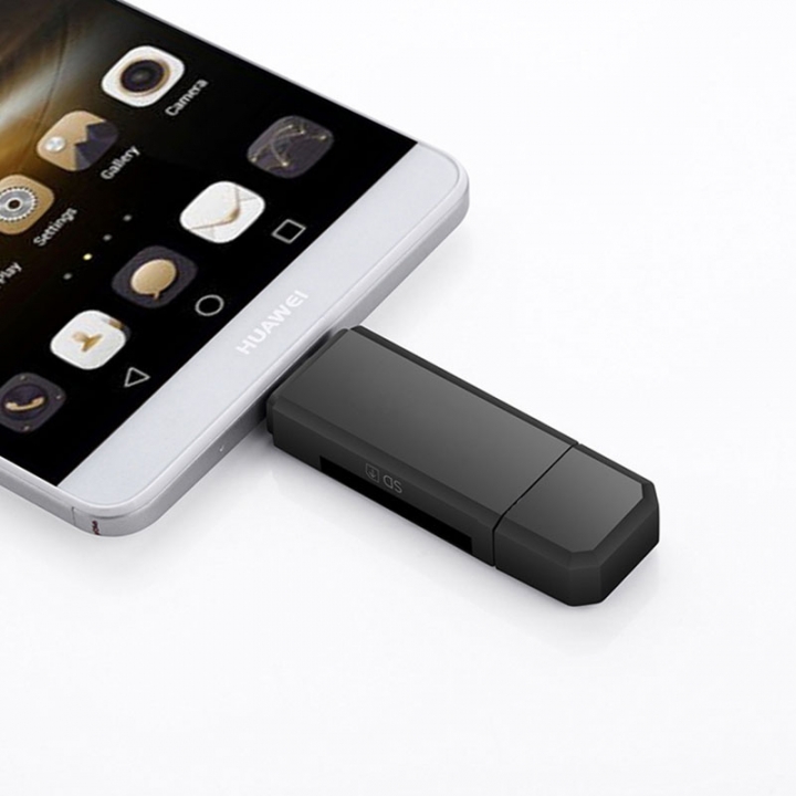 3 In 1 OTG Card Reader High-speed USB2.0 Universal OTG TF/SD for Android Computer Extension Headers