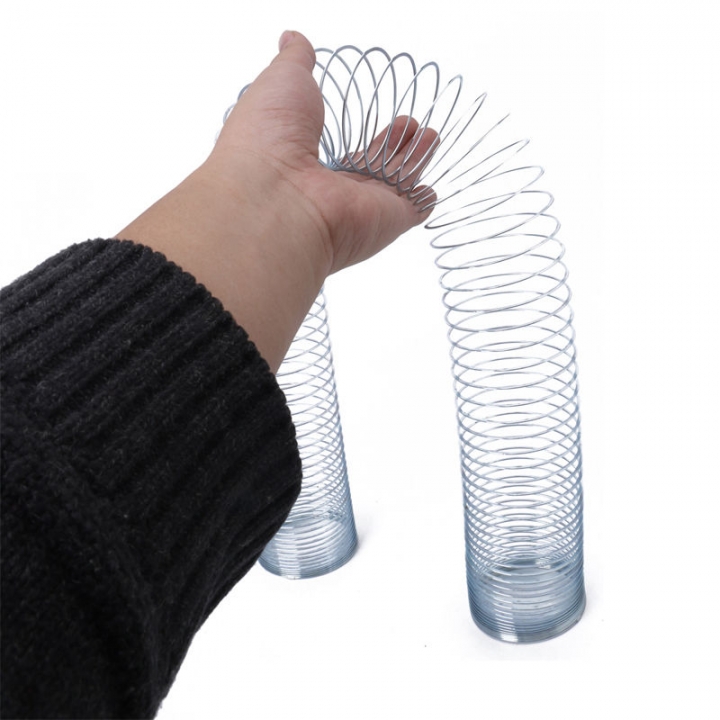 Slinky Metal Power Spring Rainbow Circle Classic Novelty Toys New In Box Gift for Children Kids