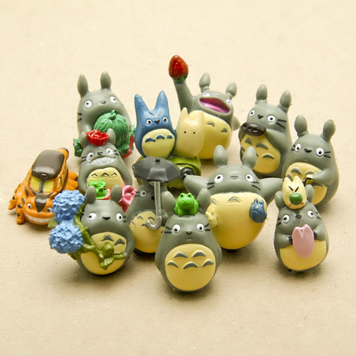 12 Totoro Decoration Hayao Miyazaki Totoro Doll Succulents plant Landscaping Doll