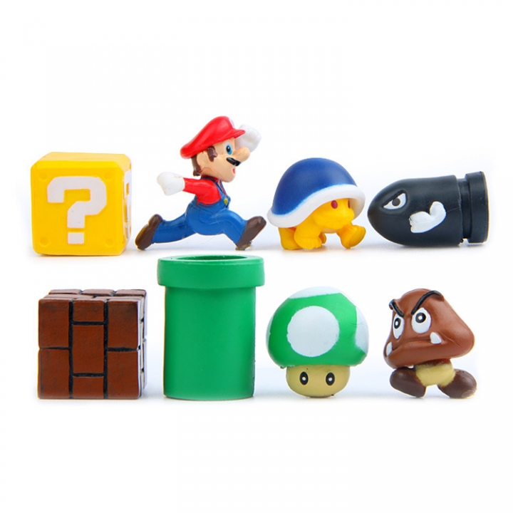 Groceries Classic Landscaping Super Mario Bullet Mushroom Turtle Wall Well DIY Hand Landscaping doll