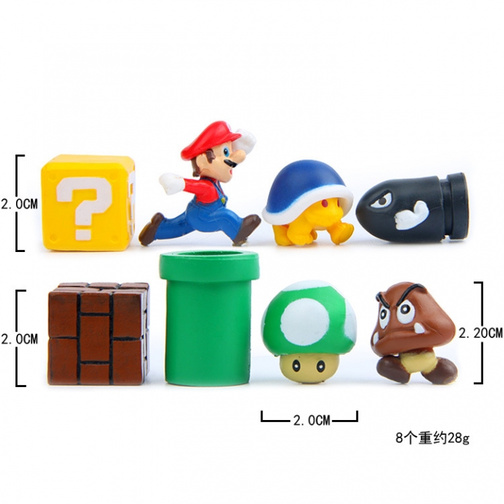 Groceries Classic Landscaping Super Mario Bullet Mushroom Turtle Wall Well DIY Hand Landscaping doll