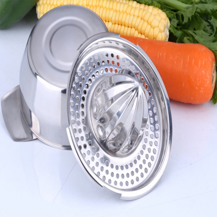 Handhold Orange Lemon Juice Maker Stainless Steel Manual Squeezer Press Squeezer Citrus Juicer