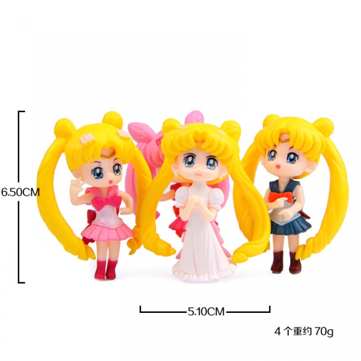 4 models Sailor Moon Hand Doll Water ice Moon Cream Phone Case Accessories Doll