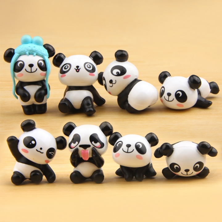 panda modeling Hand DIY no good Micro landscape Succulents gardening Landscaping Doll