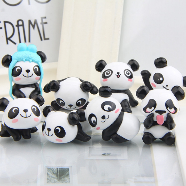 panda modeling Hand DIY no good Micro landscape Succulents gardening Landscaping Doll