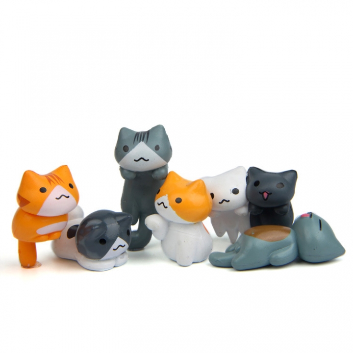 6 Models Cat DIY Landscaping Microscopic Bonsai Succulents Decoration gardening Accessories