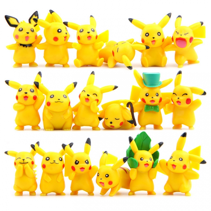 18 Models Pocket Elf Pikachu Hand DIY Wild Gardening Micro landscape Succulents Landscaping Doll
