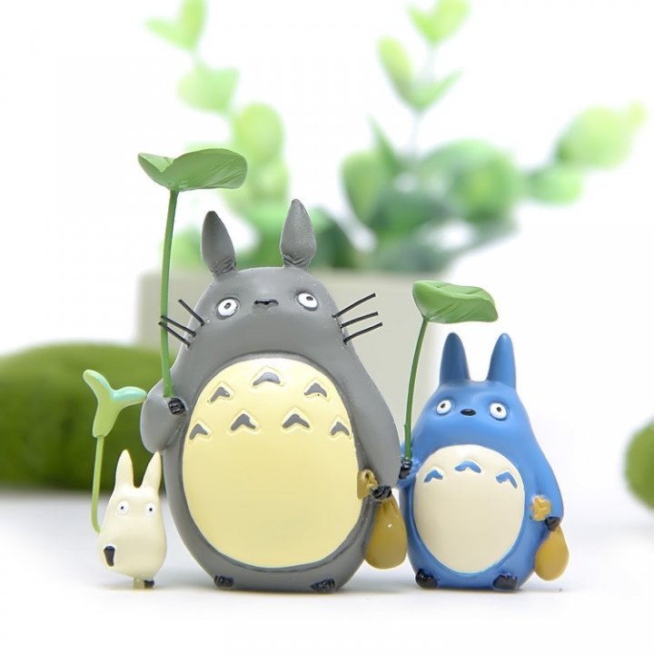 Jili cat Hand Take the leaves Cloth bag Totoro DIY Micro landscape Succulents Landscaping Doll