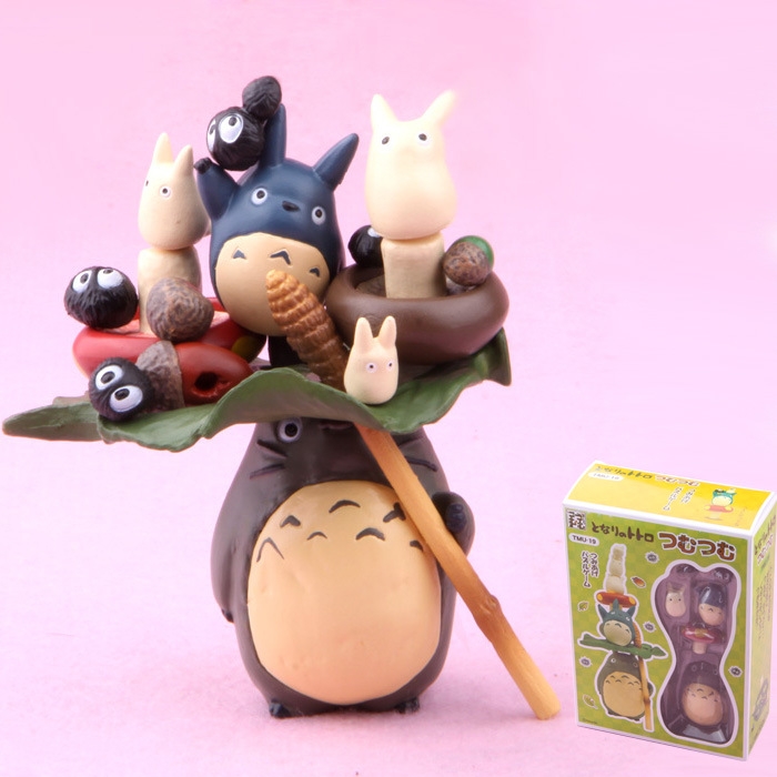 Hayao Miyazaki Totoro Diy Jenga Hand Creative doll Decoration