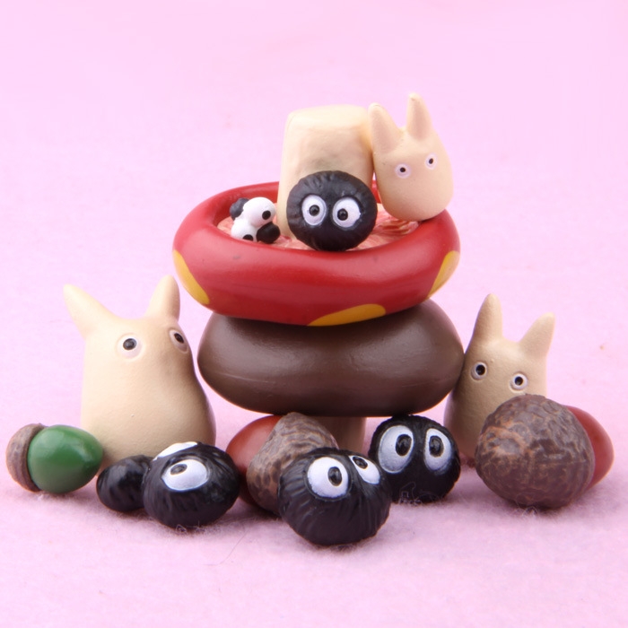 Hayao Miyazaki Totoro Diy Jenga Hand Creative doll Decoration