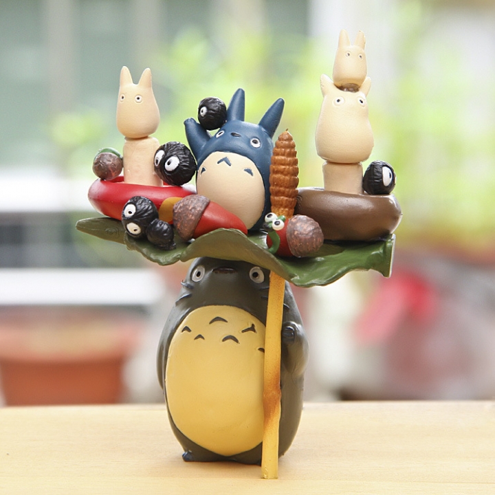 Hayao Miyazaki Totoro Diy Jenga Hand Creative doll Decoration