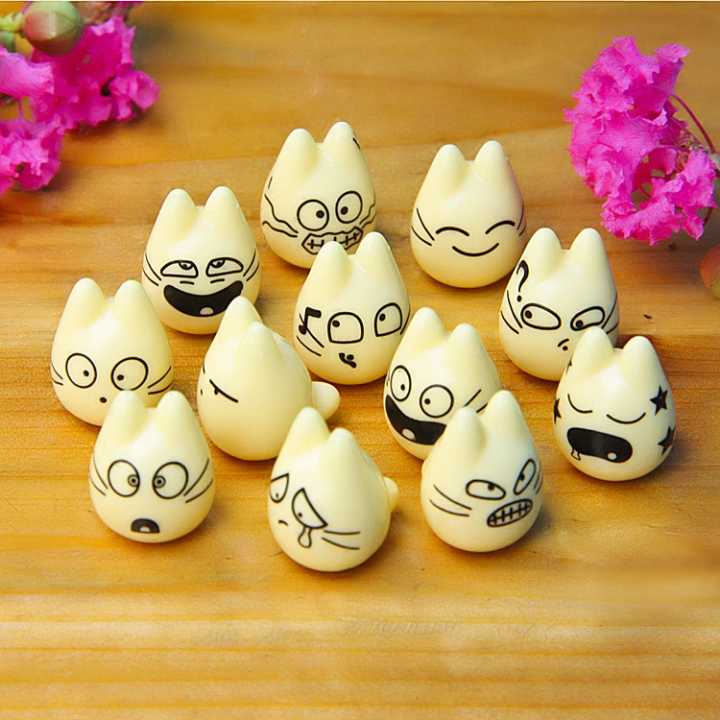 12 Models Q Expression Micro landscape Flower insert gardening Landscaping Doll