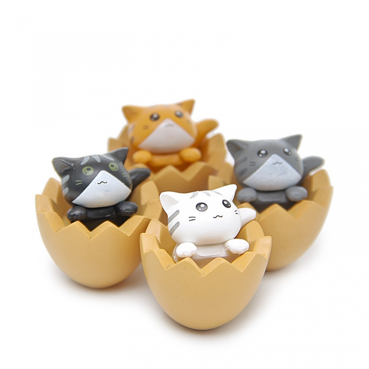 Year of the Rooster Moe eggshell Cat Hand Diy Micro landscape Gardening Landscaping Doll