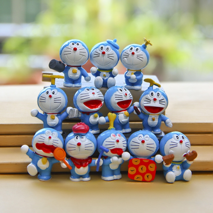 12 Models Blue fat Man Treasure Box Creative DIY Wild Micro landscape gardening Landscaping Doll