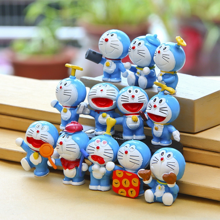 12 Models Blue fat Man Treasure Box Creative DIY Wild Micro landscape gardening Landscaping Doll