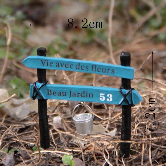 Groceries Road Sign Bucket Gardening Moss Succulents Fresh Plugin Prop