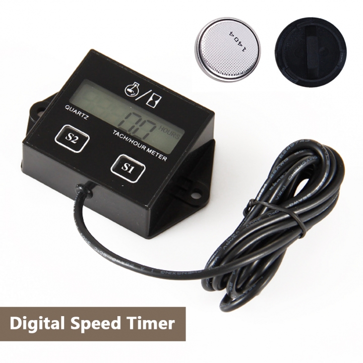 Accumulator Motorcycle Digital Display Rotating Speed Timer Motorboat Engine