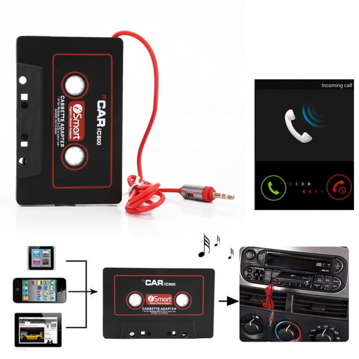 3.5mm Jack Plug Car Cassette Tape Cassette Mp3 Player Converter For iPod iPhone MP3 CD Player