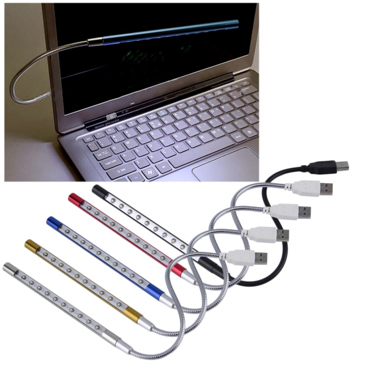 Flexible Ultra Bright Mini 10 LEDUSB Light Computer  For PC Laptop Computer Convenient for reading