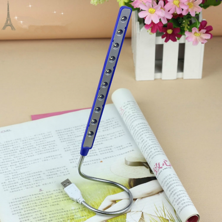 Flexible Ultra Bright Mini 10 LEDUSB Light Computer  For PC Laptop Computer Convenient for reading