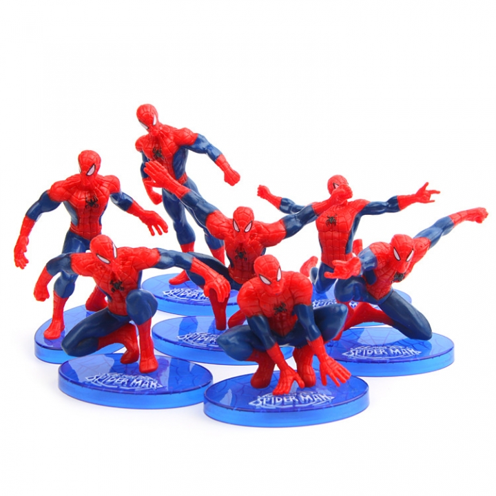 Super Hero Spiderman Hand Modeling Wild Landscaping Doll Car Swing Decoration