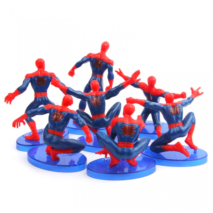 Super Hero Spiderman Hand Modeling Wild Landscaping Doll Car Swing Decoration