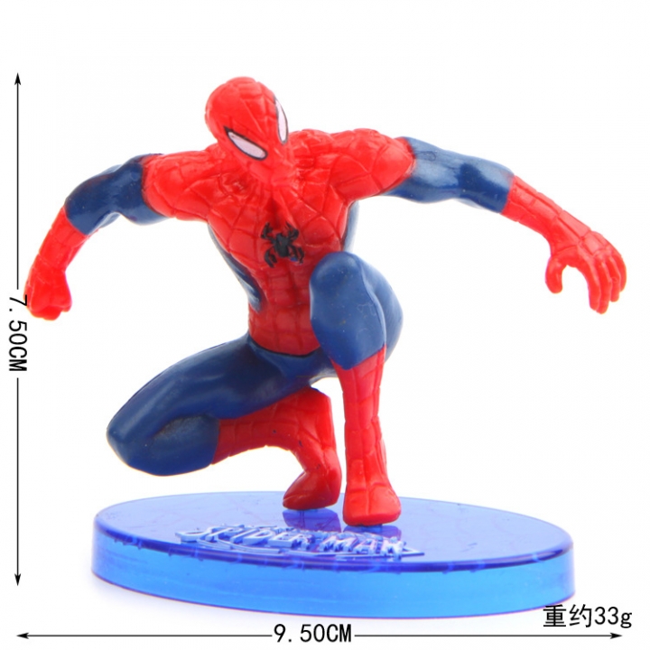 Super Hero Spiderman Hand Modeling Wild Landscaping Doll Car Swing Decoration