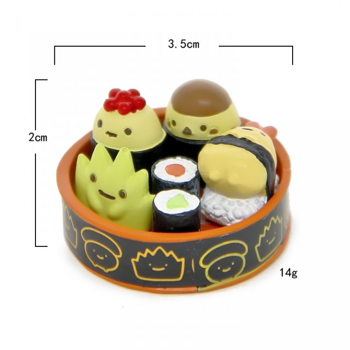 Groceries Corner Biological Cute Couple Cat Bear Sushi Beautiful table Food Version Landscaping Doll