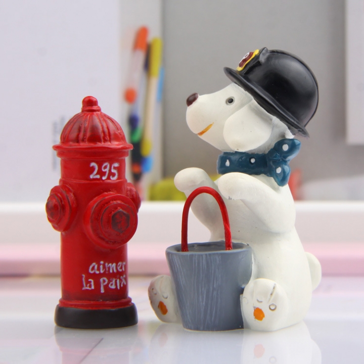 Groceries Puppy fire Hydrant Gardening Succulents Fresh Flower insert Plugin Shooting Prop