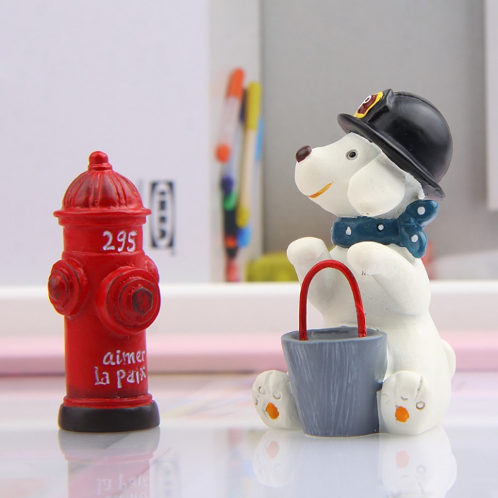 Groceries Puppy fire Hydrant Gardening Succulents Fresh Flower insert Plugin Shooting Prop
