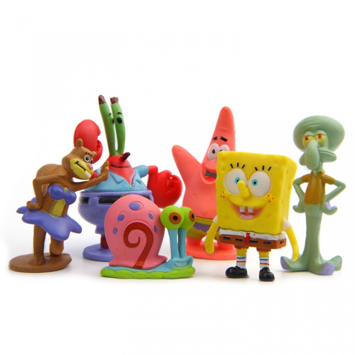 SpongeBob Send a Big star Snails Octopus Modeling Hand Diy Wild Landscaping Doll