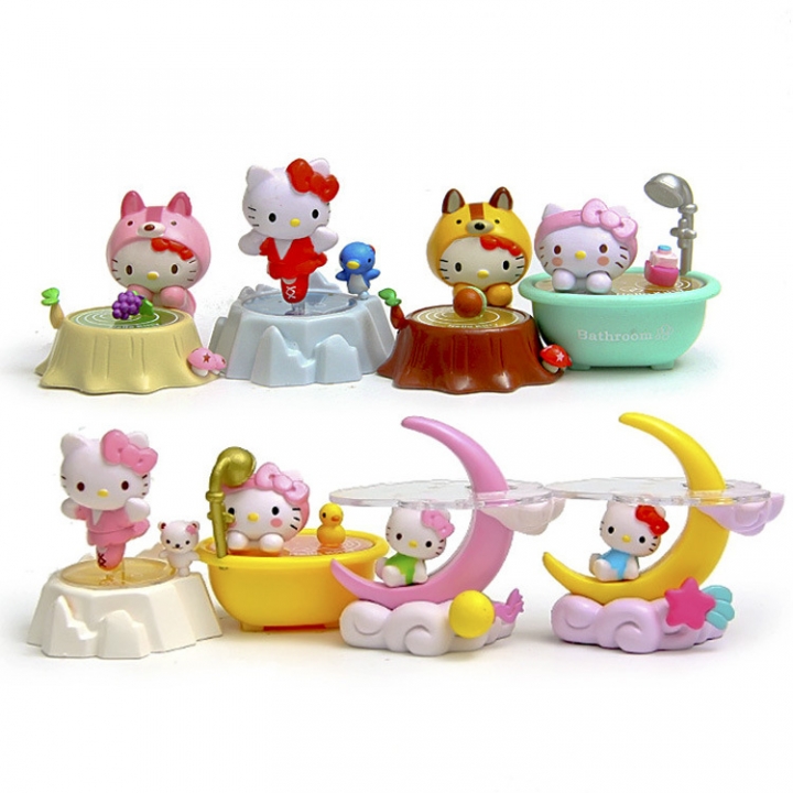 Cat And Cat Moon Bathtub Modeling Creative Cartoon Hand Doll Decoration