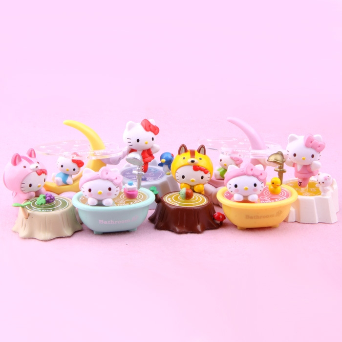 Cat And Cat Moon Bathtub Modeling Creative Cartoon Hand Doll Decoration