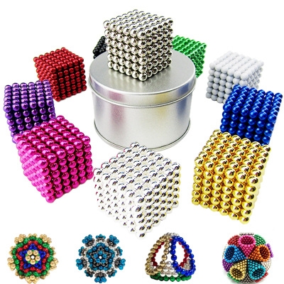 216pcs 5mm Neodymium Magnetic Magic Cube Balls Spheres Beads Magnet Blocks Puzzle Rare