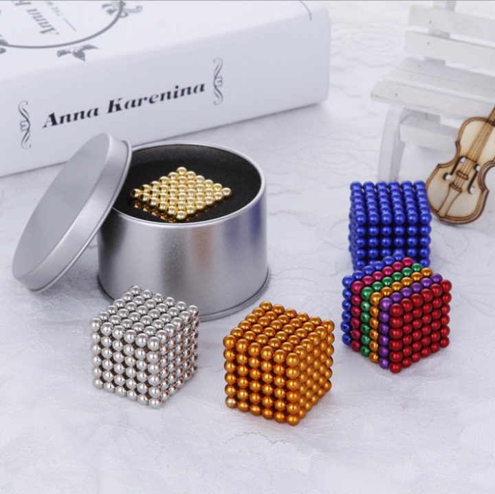 216pcs 5mm Neodymium Magnetic Magic Cube Balls Spheres Beads Magnet Blocks Puzzle Rare