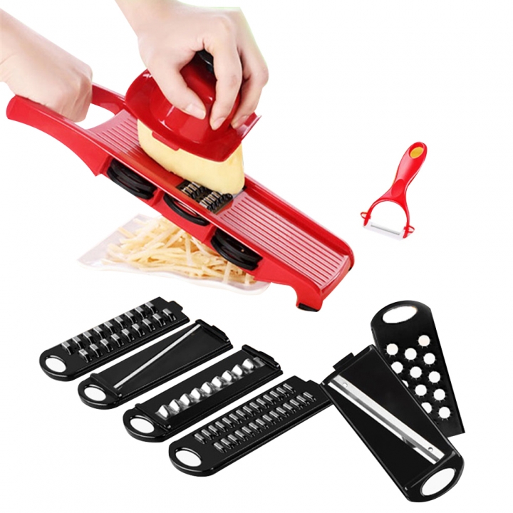 Manual Vegetable Fruit Cutter Stainless Steel Mandoline Onion Peeler Carrot Grater Dicer Kitchen