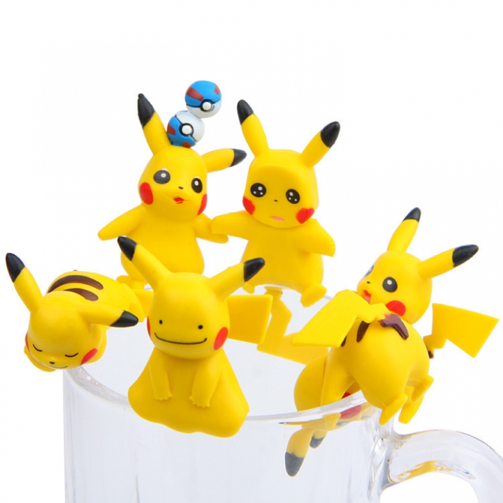 Super Cute Pet Elf Bikachu Seaweed Ball cup Gardening Landscaping Doll