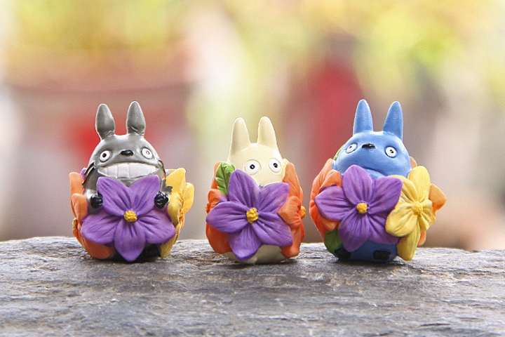 Jili cat petal Wrap Totoro Hand DIY Landscaping Doll