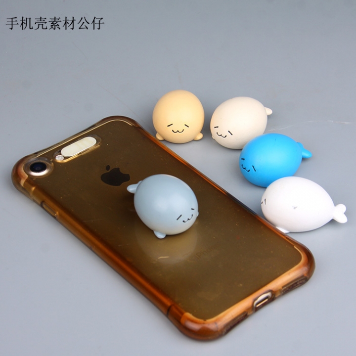 Healing Meat Sprouting Doodle Dolphin Fridge Sticker Magnetic Sticker Phone Case Material