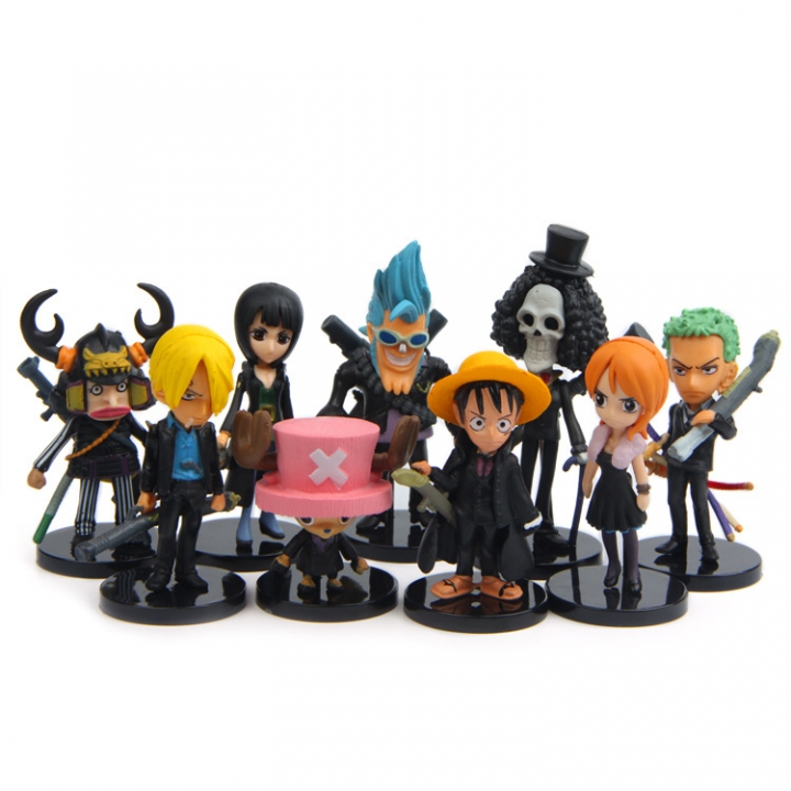 Era Luffy Straw Hat Group theater Black Weight Arms Hand Diy Landscaping Doll Decoration
