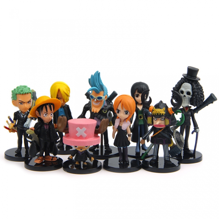Era Luffy Straw Hat Group theater Black Weight Arms Hand Diy Landscaping Doll Decoration