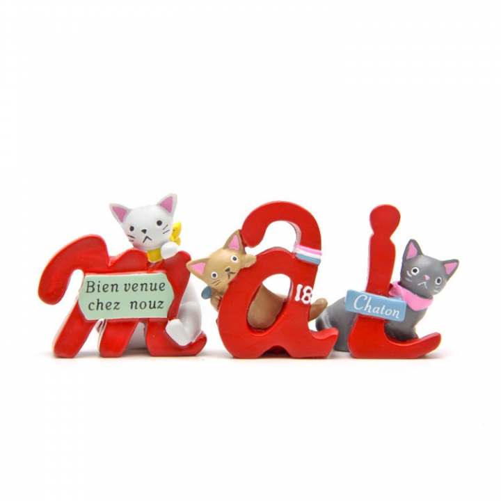 Groceries French letter Cat gardening Moss Succulents Fresh Flower insert Plugin Shooting Prop