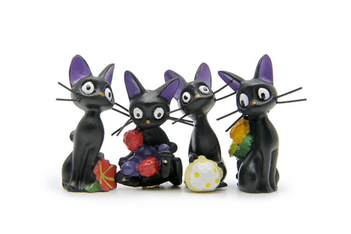 Witch Home Delivery Black cat Wind Chimes Hand DIY Micro landscape Landscaping Doll
