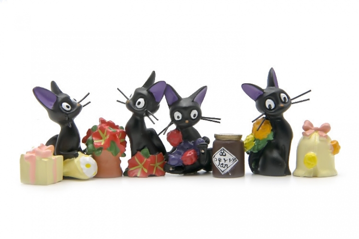 Witch Home Delivery Black cat Wind Chimes Hand DIY Micro landscape Landscaping Doll