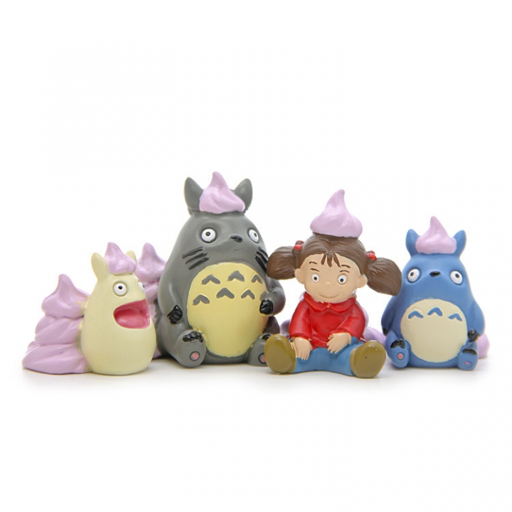 Jili cat Peas Food Hand Ice cream Totoro Xiaomei Wild Landscaping Doll