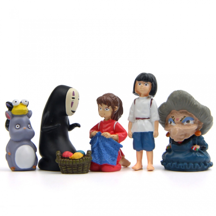 Knitting Sweater Chihiro Sitting Position Faceless Man Qian Mother Piggy Mouse Hand Landscaping Doll