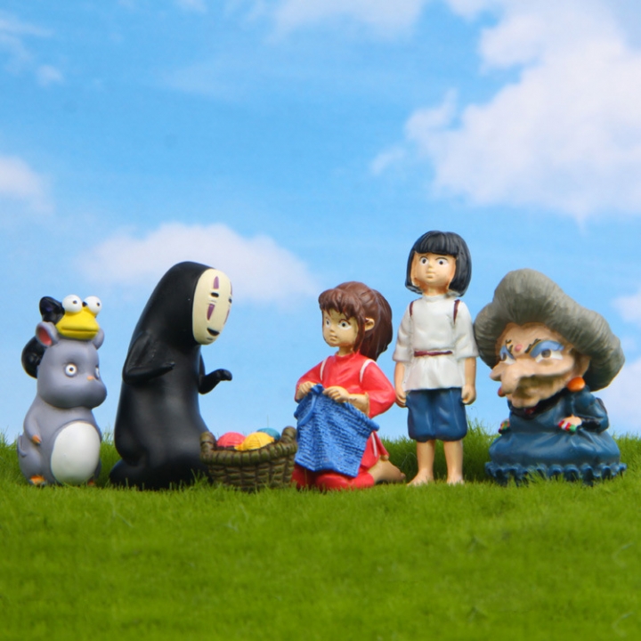 Knitting Sweater Chihiro Sitting Position Faceless Man Qian Mother Piggy Mouse Hand Landscaping Doll