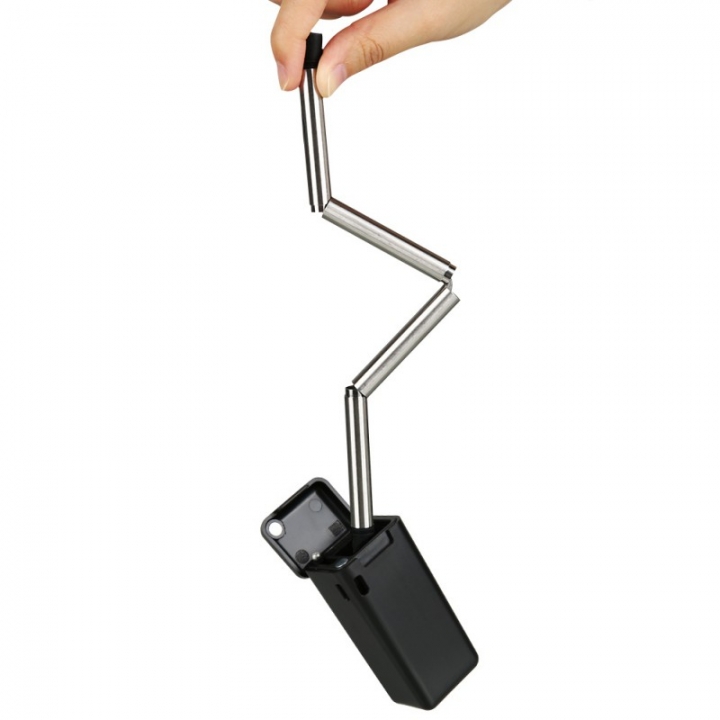 Foldable Repeat Use Stainless Steel Portable Travel Outdoor Family Telescopic Straw
