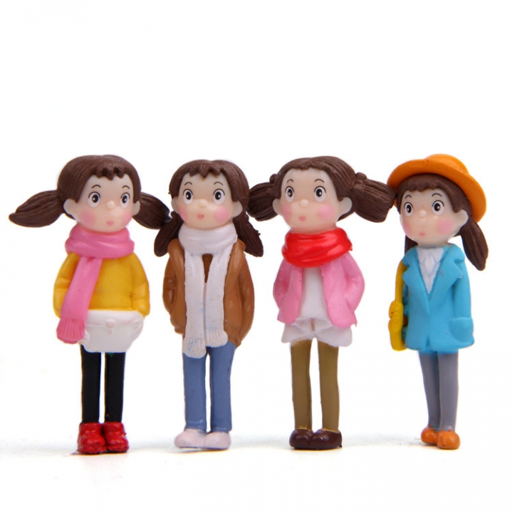 Xiaomei Winter clothing moss Micro landscape Decoration lovely Human form doll Landscaping Doll